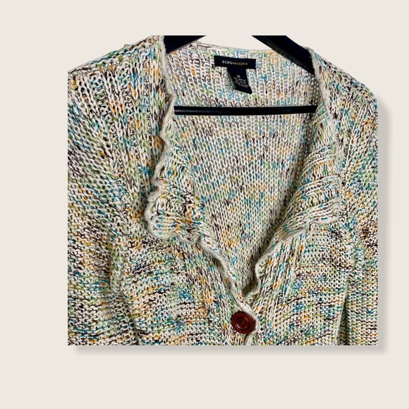 BCBGMAXAZRIA Space Dyed Cardigan Knit Sweater - Picture 2 of 10